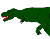 Coloring page Tyrannosaurus Rex painted bymicah 