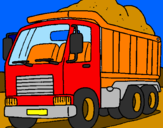 Coloring page Dumper truck painted byteooo