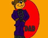 Coloring page Father bear painted bymichele