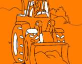 Coloring page Digger painted byjulia