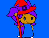 Coloring page Witch Turpentine painted byKAIYA