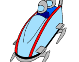 Coloring page Descent in modern bobsleigh painted byJorge21
