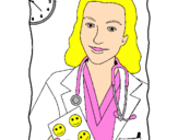 Coloring page Doctor smiling painted byRosalea