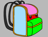 Coloring page Backpack painted byKC