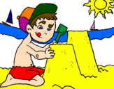Coloring page Summer painted bysummer