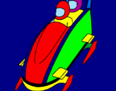 Coloring page Descent in modern bobsleigh painted byausrzygi