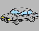 Coloring page Classic car painted byunAI