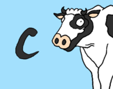 Coloring page Cow painted byTay