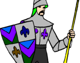 Coloring page Knight of the Court painted bymarcos