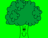 Coloring page Broccoli painted bykaylen
