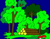 Coloring page Forest painted bylaura