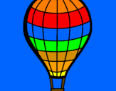 Coloring page Hot-air balloon painted byJESÚS