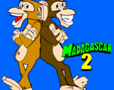 Coloring page Madagascar 2 Manson & Phil 2 painted bycristobal dbz