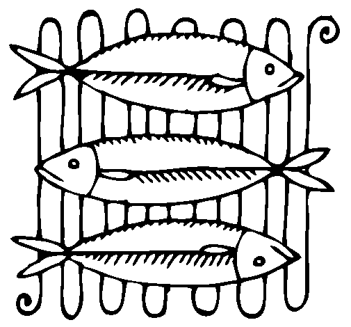 Coloring page Fish painted byIVANNA@