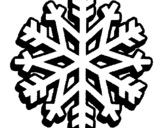 Coloring page Snowflake painted byMichael