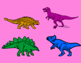 Coloring page Land dinosaurs painted byAJEX