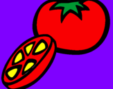 Coloring page Tomato painted bytweety