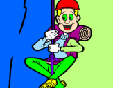 Coloring page Climber painted bynico