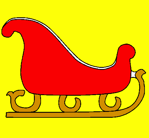 Coloring page Sleigh painted byoliviia