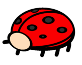Coloring page Ladybird painted bygiela