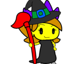 Coloring page Witch Turpentine painted byjulia
