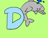 Coloring page Dolphin painted byJess