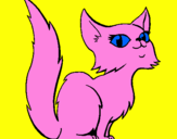Coloring page Female Persian cat painted bydarielys