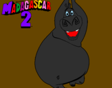 Coloring page Madagascar 2 Gloria painted byTo WWW.Google.Com  