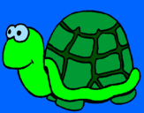 Coloring page Turtle painted byEVELYN