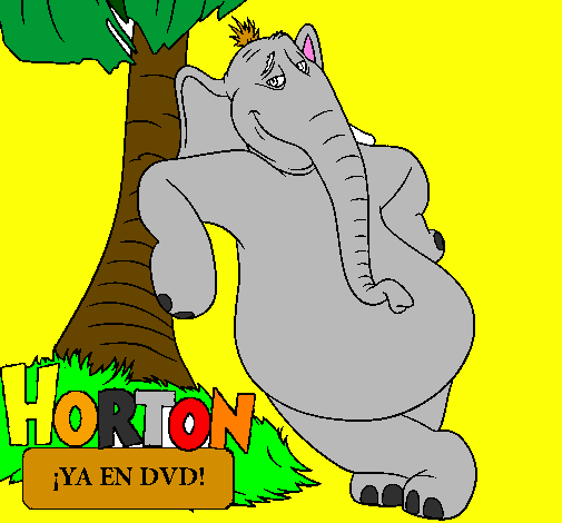 Coloring page Horton painted byVALERIA