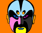Coloring page Asian wrestler painted byarturo