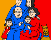 Coloring page Family  painted bymauricioalejandrochavezhe
