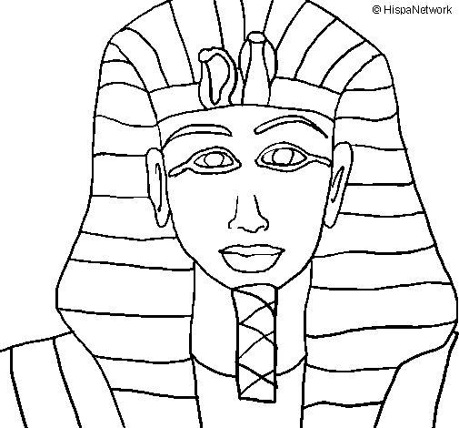 Coloring page Tutankamon painted byIEVA 