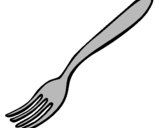 Coloring page Fork painted byfork