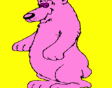 Coloring page Bear painted bygFFFDbor