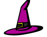 Coloring page Witch's hat painted bylucky189