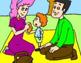 Coloring page The picnic painted bybarbara