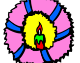 Coloring page Christmas wreath II painted bypopita 14