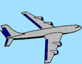 Coloring page Plane painted bydrake