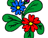 Coloring page Flowers painted byariana