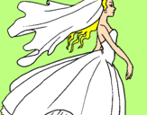 Coloring page Bride painted byVIVIANA