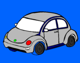 Coloring page Modern car painted bysumer
