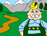 Coloring page Austria painted byWyatt