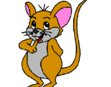 Coloring page Mouse painted bynikki