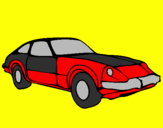 Coloring page Sports car painted byelian