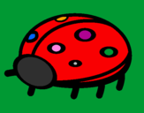 Coloring page Ladybird painted byzully