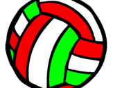 Coloring page Volleyball ball painted bydrake