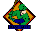Coloring page Baseball logo painted byshariann