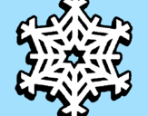 Coloring page Snowflake painted bydany