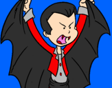 Coloring page Little Dracula painted byDennisse